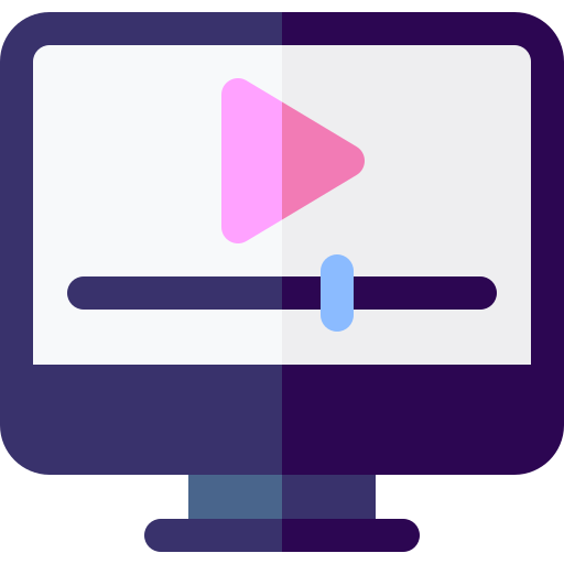 Video clip Basic Rounded Flat icon