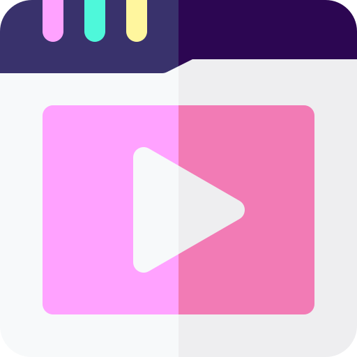 ビデオ Basic Rounded Flat icon