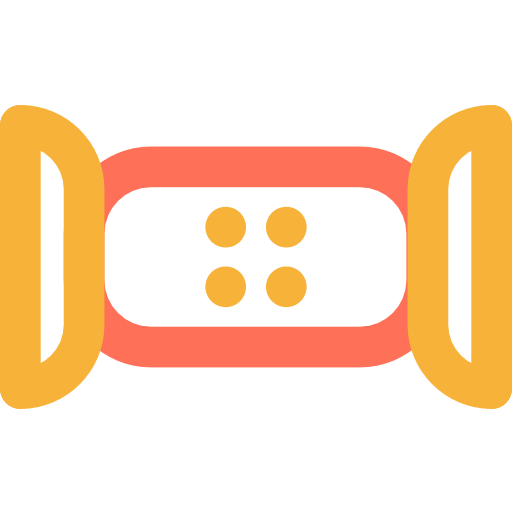 snoep Basic Rounded Lineal Color icoon