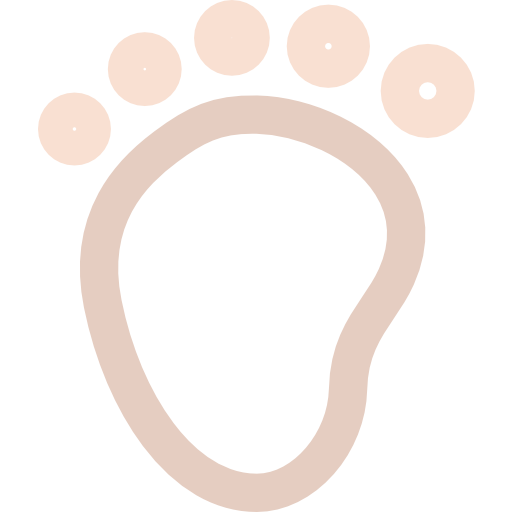 Footprint Basic Rounded Lineal Color icon