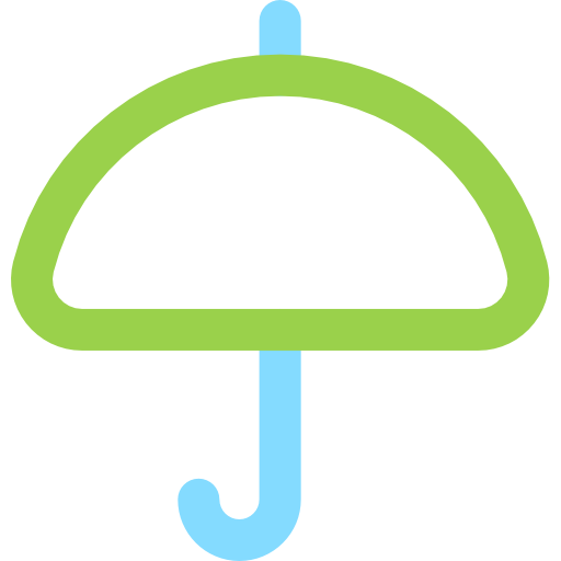 Umbrella Basic Rounded Lineal Color icon