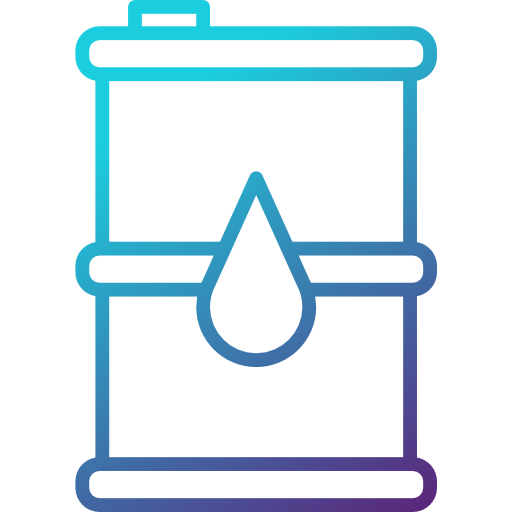 Oil barrel Cubydesign Gradient icon