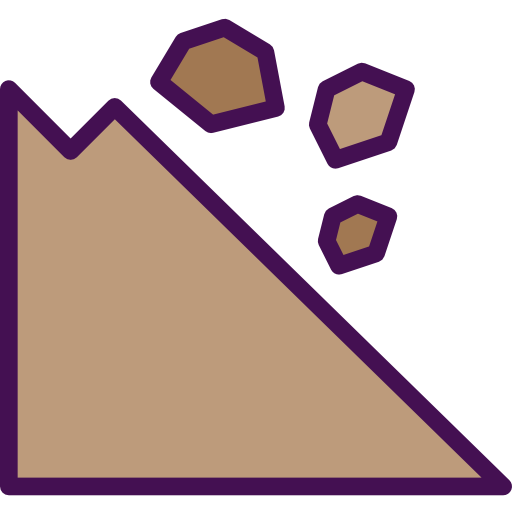 岩 Berkahicon Lineal Color icon