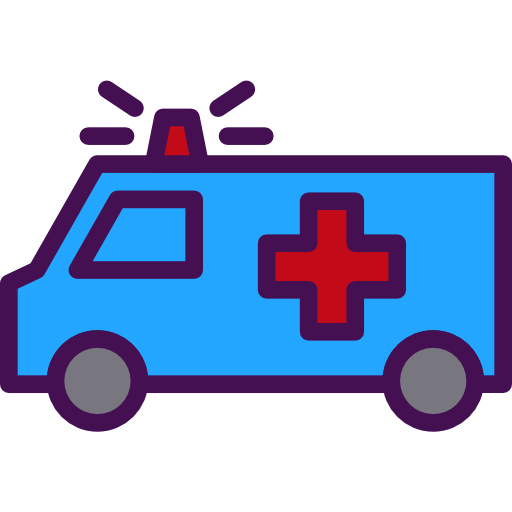 ambulans Berkahicon Lineal Color ikona