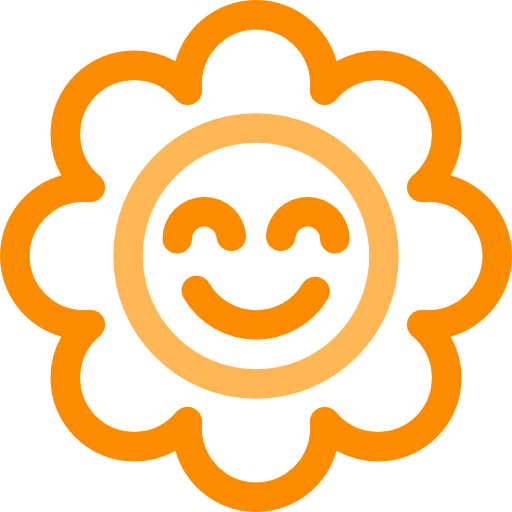 Sun Basic Rounded Lineal Color icon