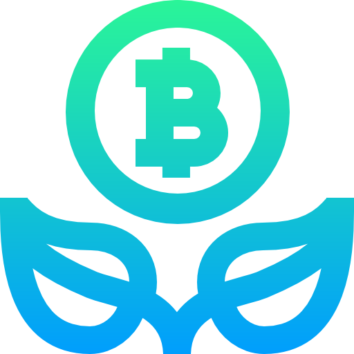 Bitcoin Super Basic Straight Gradient icon