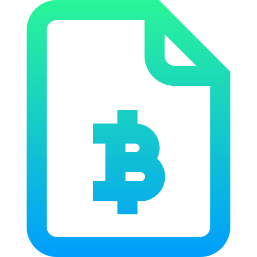 ビットコイン Super Basic Straight Gradient icon