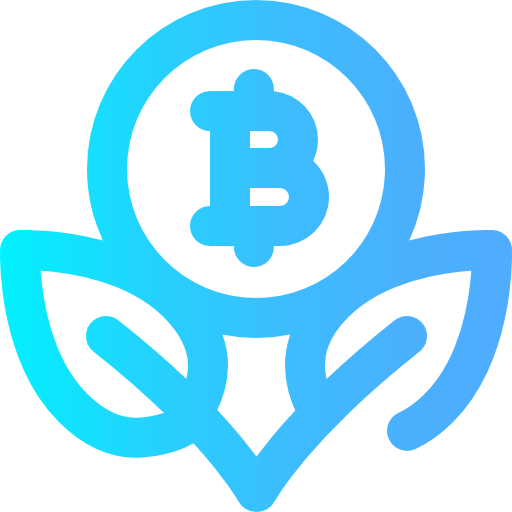 Bitcoin Super Basic Omission Gradient icon