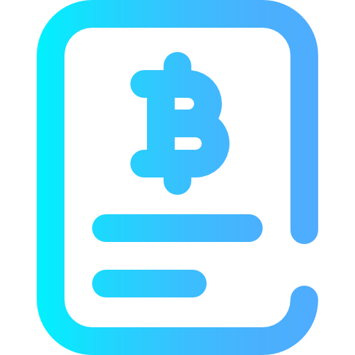 bitcoiny Super Basic Omission Gradient ikona