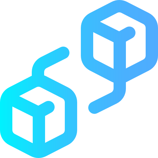 blockchain Super Basic Omission Gradient icono