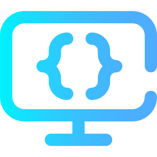 Coding Super Basic Omission Gradient icon