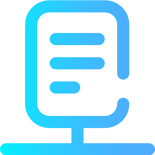 Document Super Basic Omission Gradient icon