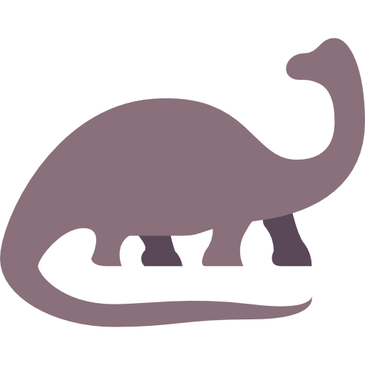 brontosaurus Berkahicon Flat icoon