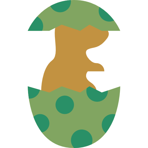 huevo de dinosaurio Berkahicon Flat icono
