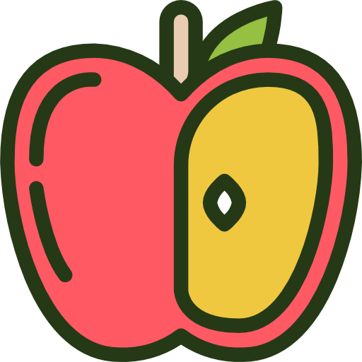 яблоко Berkahicon Lineal Color иконка