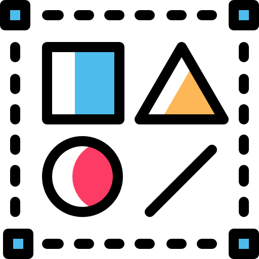 形状 Detailed Rounded Color Omission icon