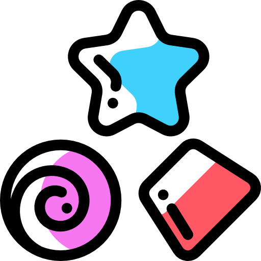 사탕 Detailed Rounded Color Omission icon