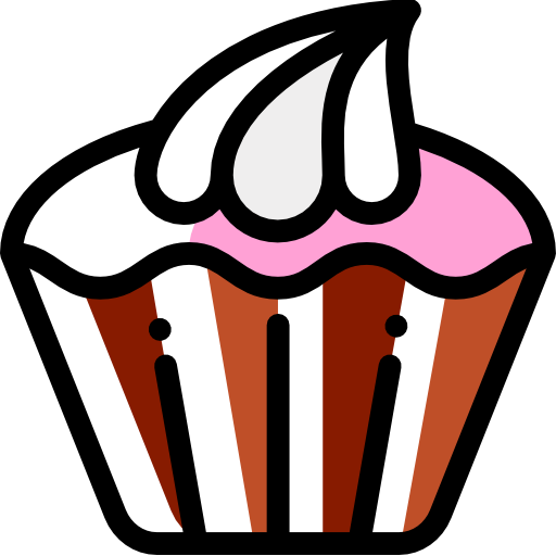 컵케익 Detailed Rounded Color Omission icon
