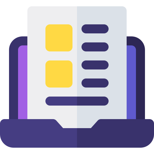 Digital agreement Basic Rounded Flat icon