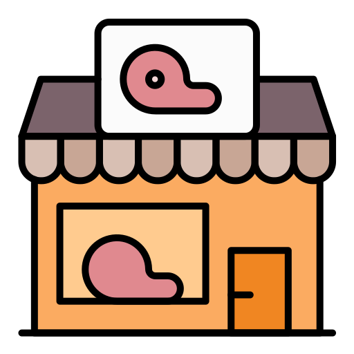Butcher shop Generic color lineal-color icon