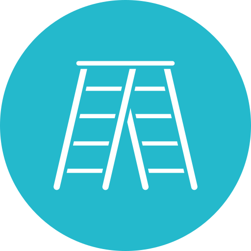 Stepladder Generic color fill icon