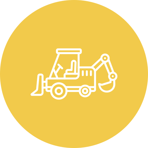 Backhoe Generic color fill icon