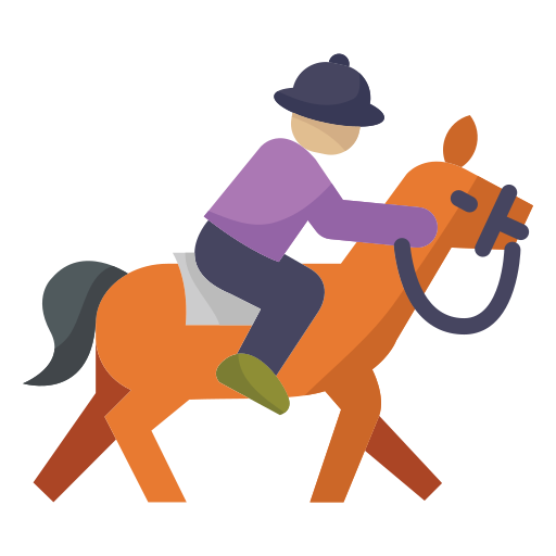 Horse riding Generic color fill icon