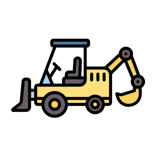 Backhoe Generic color lineal-color icon