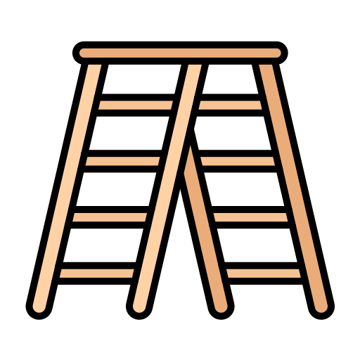 escalera de tijera Generic color lineal-color icono