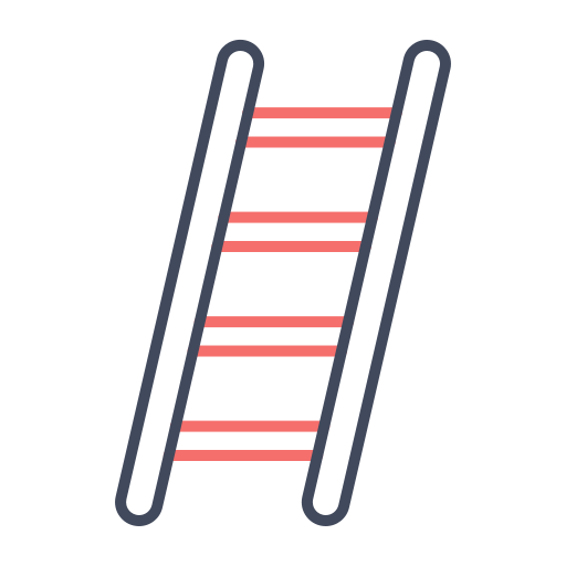 escalera Generic color outline icono
