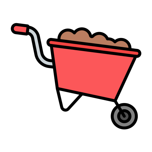 Wheelbarrow Generic color lineal-color icon