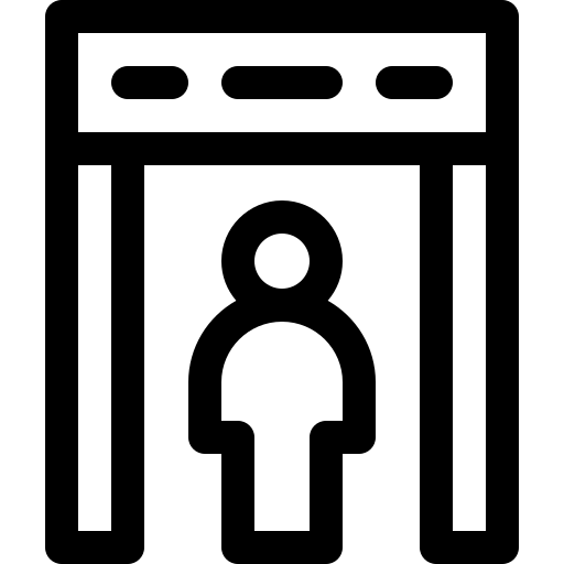 veiligheidspoort Basic Rounded Lineal icoon