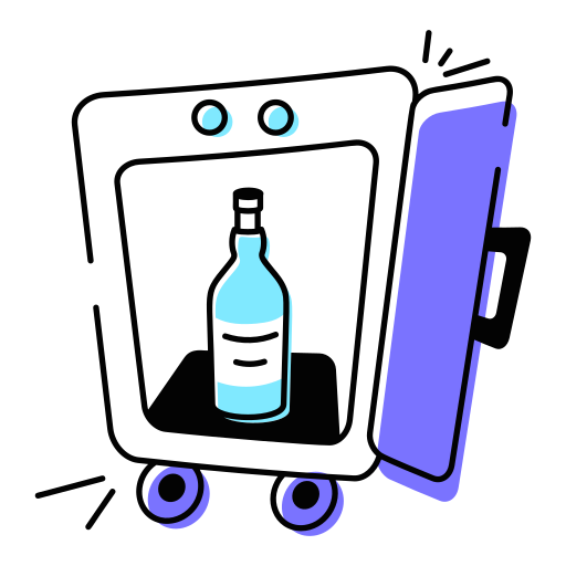 minikühlschrank Generic color lineal-color icon