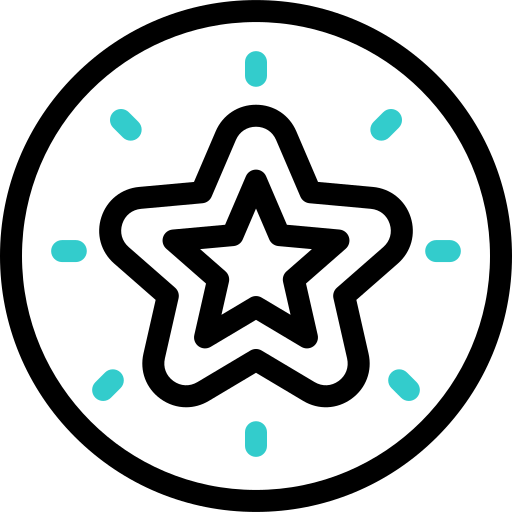 gwiazda Basic Accent Outline ikona