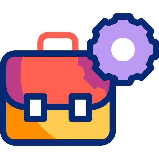 Suitcase Basic Accent Lineal Color icon