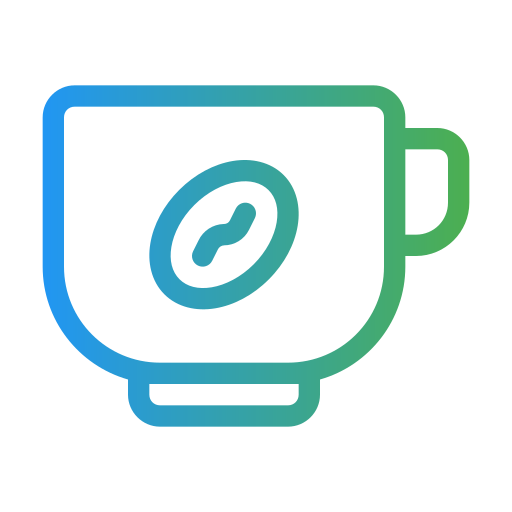 koffie Generic gradient outline icoon