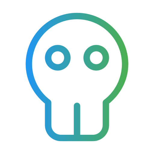 Skull Generic gradient outline icon