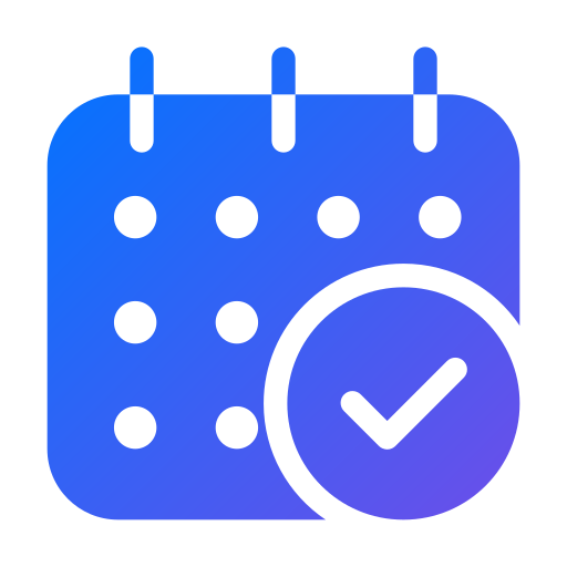 Calendar Generic gradient fill icon