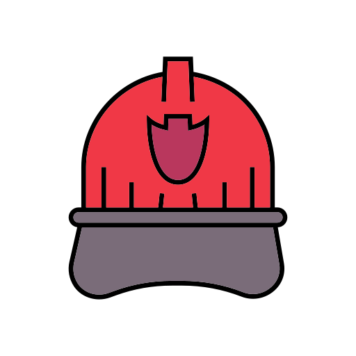 헬멧 Generic color lineal-color icon