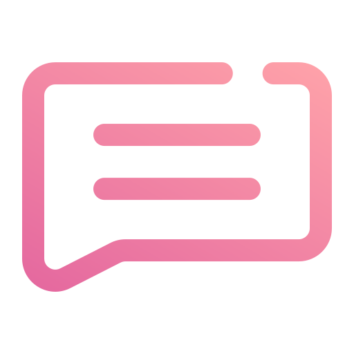 Chat Generic gradient outline icon