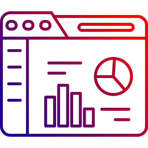 analityka Generic gradient outline ikona