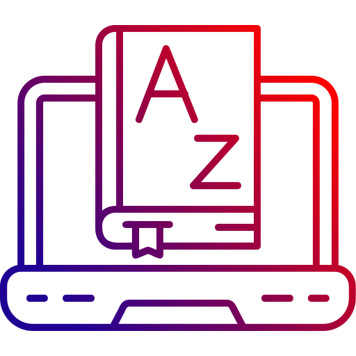 słownik Generic gradient outline ikona