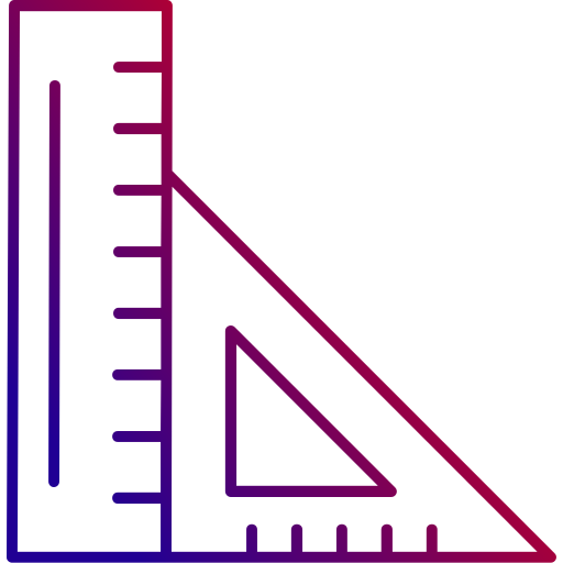 Ruler Generic gradient outline icon