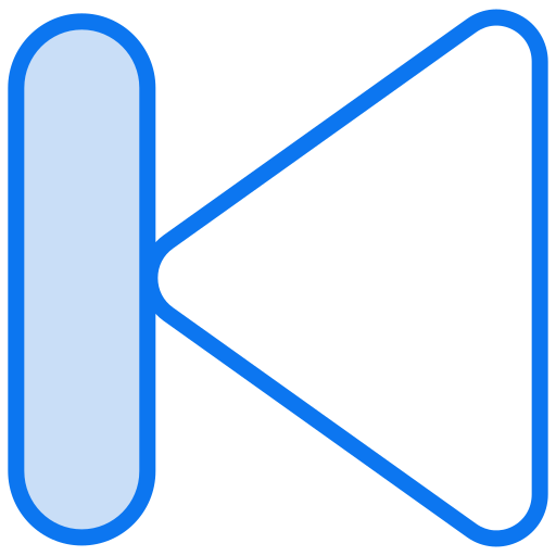 Backward Generic color lineal-color icon