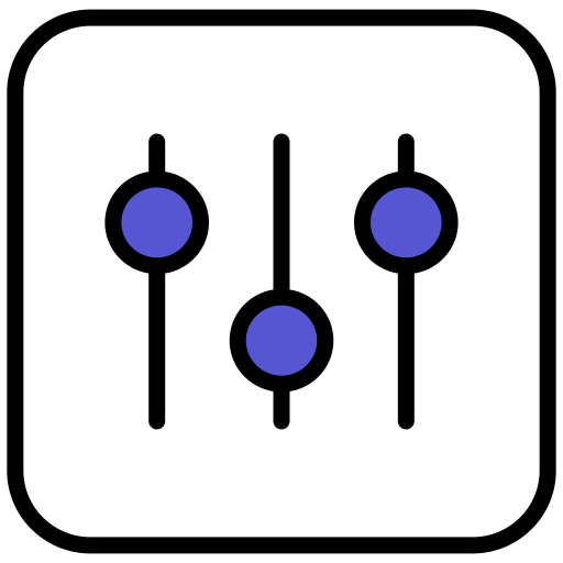 Equilizer Generic color lineal-color icon