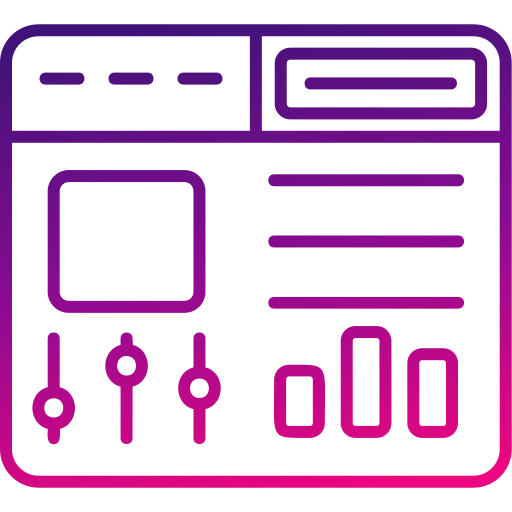 dashboard Generic gradient outline icoon