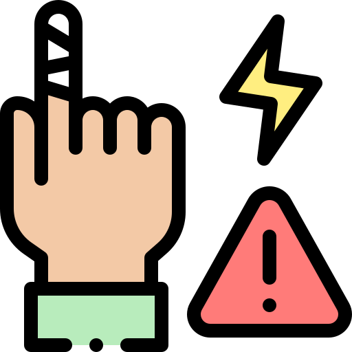 Work injury Detailed Rounded Lineal color icon