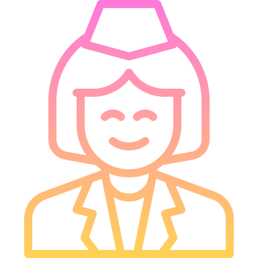 Air hostess Generic gradient outline icon