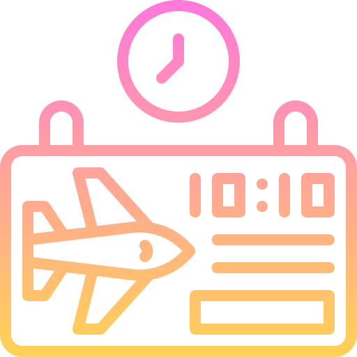 horario de vuelo Generic gradient outline icono