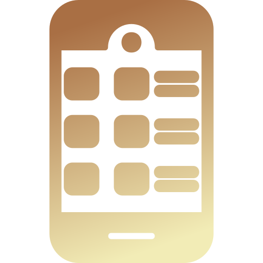 Mobile app Generic gradient fill icon